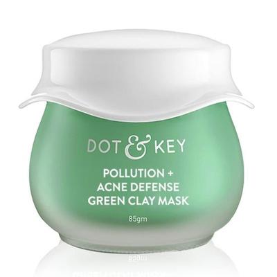 Dot & Key Skin Care Pollution + Acne Defense Green Clay Mask | Clay Mask for Face with Salicylic & Matcha Tea | Reduces Active Acne | 85g