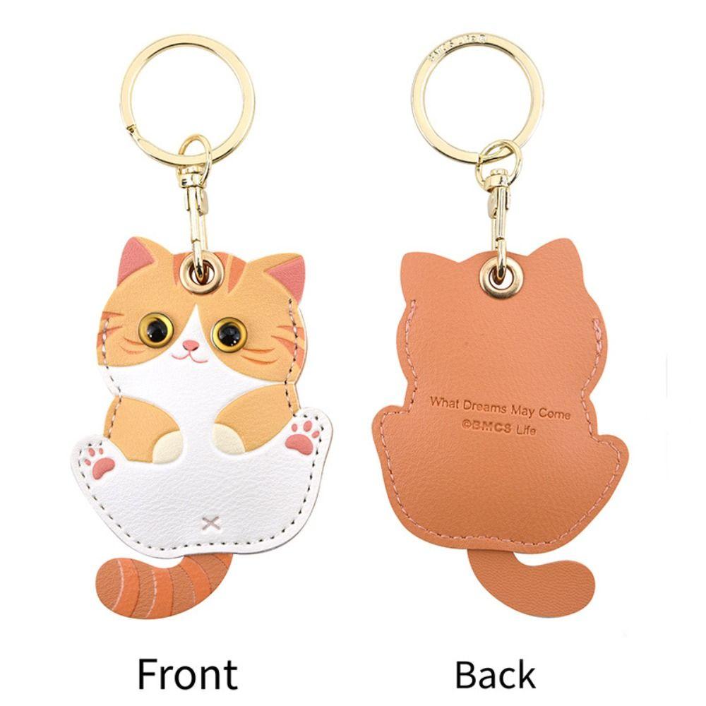 DIY Animals Keychain Handmade Access Card Cover Cute Key Ring Car Accessory