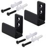 Wall Mount Adjustable Floor Guide Carbon Steel Sliding Barn Door Hardware Kit UK