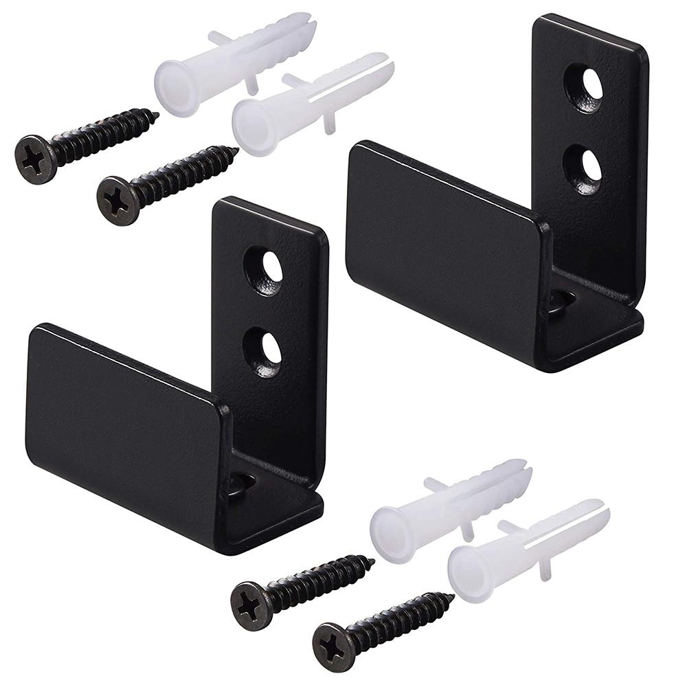 Wall Mount Adjustable Floor Guide Carbon Steel Sliding Barn Door Hardware Kit UK