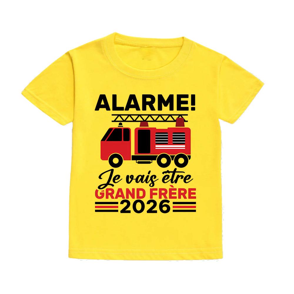 Alert: I Will Become Big Brother 2026 Print Kid Shirt Pregnancy Announcement Child Tee Top Fashion Short Sleeve T-shirts Clothes