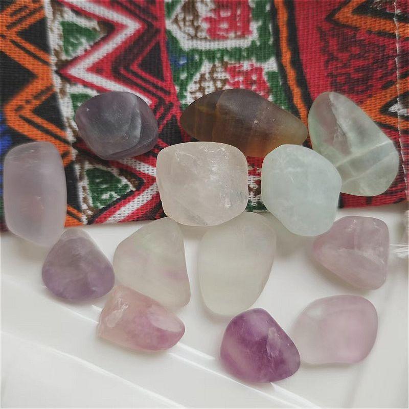 100g/pack Natural Tumbled Polished Crystal Quartz Stone Raw for Decoration Reiki Gifts Energy Therapy Size 15-20MM
