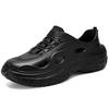 Men's Summer Lightweight Slip-On Hole Sandals, Thick Sole, Mud-Step Feel for Outdoor Beach Wear