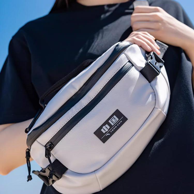 Anta China Ice And Snow Fashion Running Fitness Sports Crossbody Bag Unisex Bags White 192227133-2