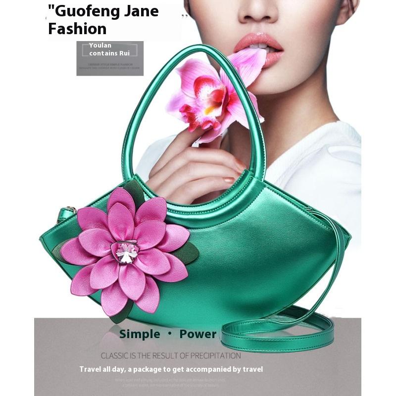 

Tooxika New Niche Flower Rhinestone Сумка на одно плечо Сумка через плечо