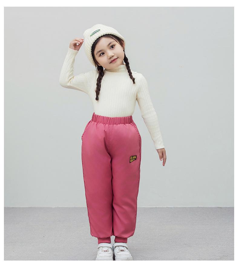 Children's Winter Down Pants - Thick, Warm, Fashionable Outerwear for Boys and Girls, Available In Small, Medium, Large Sizes