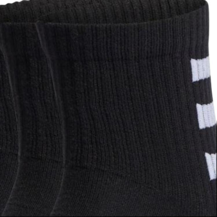 adidas Crew Socks Unisex 3 Pack Black HD2212