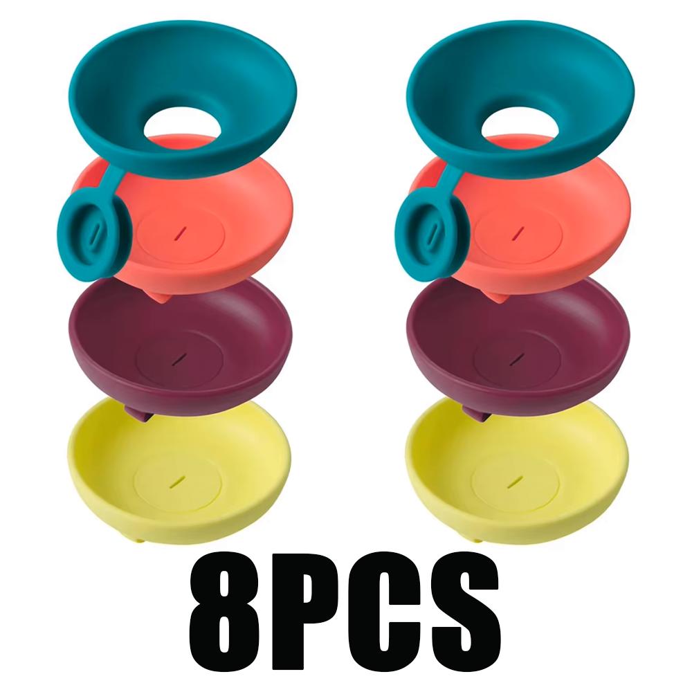 1/4Pcs Drip Free Popsicle Holder Color Silicone Portable Reusable Holder For Summer Originality Kids Ice Cream Party Treats Rack