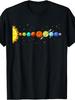 Colorful Planets Solar Systems Mens Boys Space Science T-Shirt