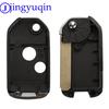 Jingyuqin Modifizierter 2/3-Tasten Autoschlüssel für Honda Accord Pilot Cr-V Schlüsselgehäuse Civic Insight Ridgeline 2003-2013