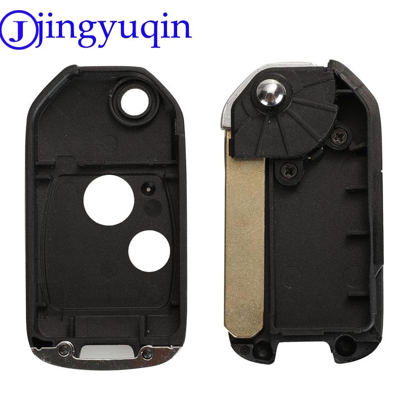 Jingyuqin Modifizierter 2/3-Tasten Autoschlüssel für Honda Accord Pilot Cr-V Schlüsselgehäuse Civic Insight Ridgeline 2003-2013