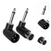 XLR Female Male To 6.35 Mm Adapter Connector Lightweight Professional Sturdy Compact Converter