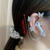 Bling Strass Schmetterling Kopfhörer Lanyard Anti-Verlust Verstellbarer Ohrclip Halter Universell für die meisten kabellosen Ohrhörer Mädchen Geschenke
