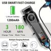 Professional Cordless Hair Clipper for Men Electric Barber Clipper & Trimmer Rechargeable Hair Cutting Tools
