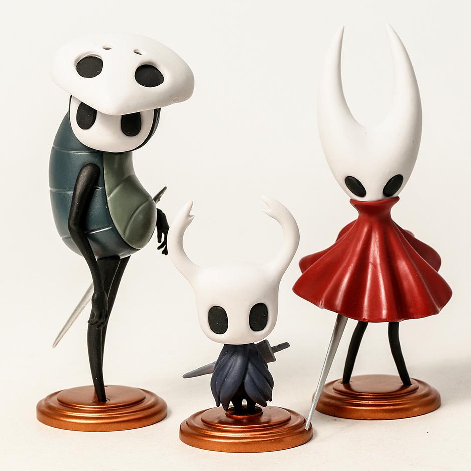 Hollow Knight Silksong Hornet Quirrel Herní figurky Sběratelský model Panenky Dárky 3ks/sada