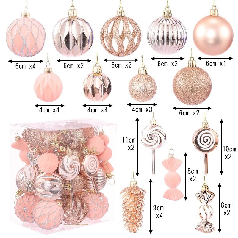 11/11pcs Christmas Ball Ornaments Special-shaped Christmas Tree Party Decoration New Christmas Spheres Pendant Short Snail Set