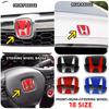 Car Front Grill Badges Rear Trunk Emblem Lid Covers Logo Sticker For Civic Fit Jazz Accord CRV HRV City Odyssey Passport