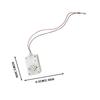 Voice Activated Ghost with Screaming Sound & LED Light, Motion Sensor Halloween Props for Haunted House, Party, Escape Room