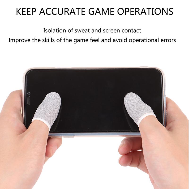 10Pcs Mobile Game Sweat-proof Fingers Gloves Touch Screen Thumbs Finger Sleeve