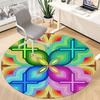 1pc Mandala Pattern Carpet for Office Non Slip, Round Carpet, Soft & Comfortable, Carpet for Office, Lightweight Round Floor Mat