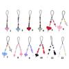 Fashion Heart Bead Keychain Resin Beads Phone Strap Resin Texture for a Modern Look Suitable for Projects and Gifts