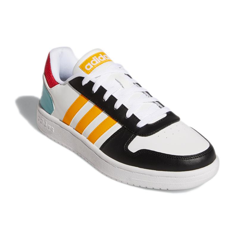 Adidas Hoops 2.0 'White Black Yellow' Sneakers GY5899