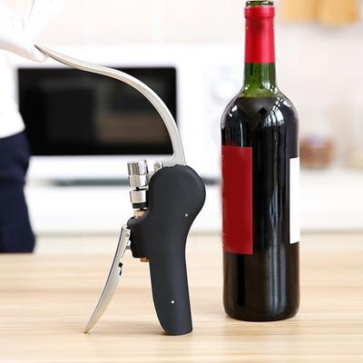 Weinflaschenöffner, vertikaler Hebel, Korkenzieher, ergonomischer Griff, rutschfest, multifunktional, schnell öffnende Getränkeflaschen-Werkzeug, Heim-Bar-Zubehör