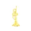 Saxophone Plastic Gold Musical Instrument Miniature Model Dollhouse Mini Musical  Scene Accessories