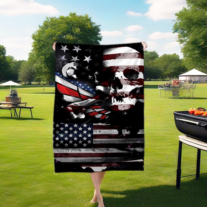 1pc Artistic American Flag blanket, al season lightweigh Poster blanket home office outdoor nap multifunc Poster blanketional blanket