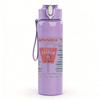 1PC Light grey faded blank textured print 750ml colorful plastic sports water bottle leakproof pop up lid with straw for outdoor work home use