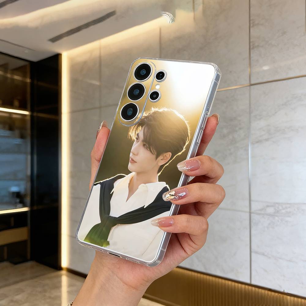 Actor Linghe Zhang Phone Case For Samsung S25,S24,S21,S22,S23,S30,Ultra,S20,Plus,Fe,Lite Transparent Cover