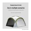 Moonlight White Dome Outdoor Camping Tent - Large Canopy with Screen and Curtains