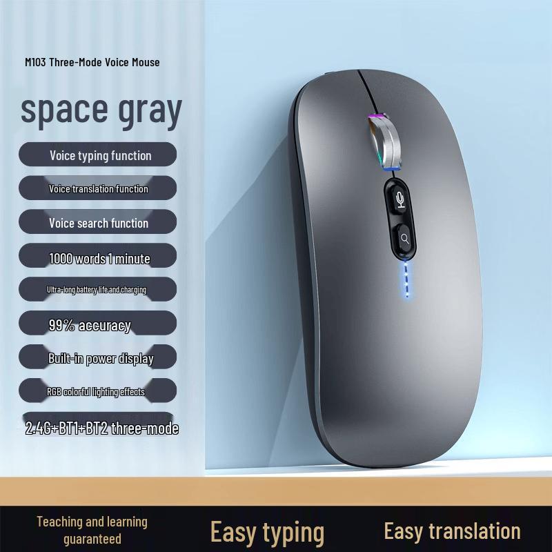 

OLOEY AI Voice Triple-Mode Wireless Mouse
