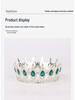 Elegant Rhinestone Alloy Crown Tiara: Exquisite Retro Bridal Headpiece & Hair Accessory