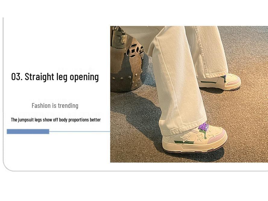 Spring 2025 Women's High-Waist Wide-Leg Jeans - Denim Blue, Slimming & Loose-Fitting, Floor-Length.