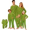 Christmas Printed Parent-child Plush Home Wear Set