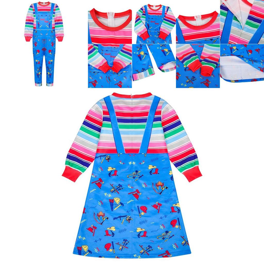 Entzückendes Child's Play Lizenzkostüm Chucky für Halloween Kinderkostüm