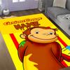 Curious Monkey Party Personalized Name Floor Mat Perfect for Bedrooms Study room Dormitory Playrooms Anti-slip Rug Decorate Offices