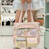 New Sweet and Cute Girl Ulzzang Cartoon Ita Bag Preppy Style Large Capacity Hand Tote Bag Casual One-shoulder Crossbody Bag