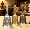 1 st Halkfri Dekorativ Klocka Ringklocka Antik Handklocka För Julhändelser Bröllop Restauranger Retro Metallklocka
