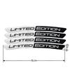4pcs/set New Aluminium Limited Edition Wheel eyebrow Alloy Sport Emblem Car Wheel Hub Stickers For Universal Car Accessories