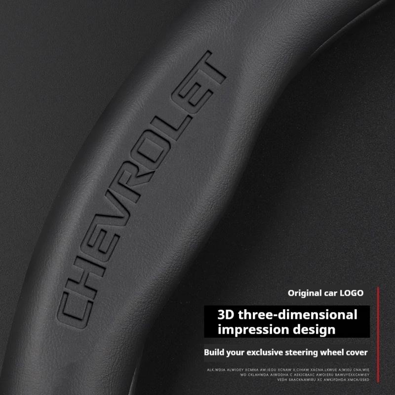 Leather Car Steering Wheel Cover For Chevrolet Malibu Sail Equinox Cruze Cavalier Menlo Bolt Aveo Onix Capti Cavalier Accessorie