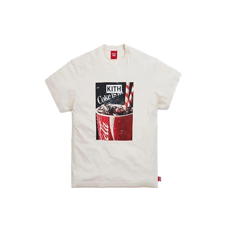 Kith X Coca-Cola Drink Vintage Tee Ivory Unisex Tops Cream KH3874-104