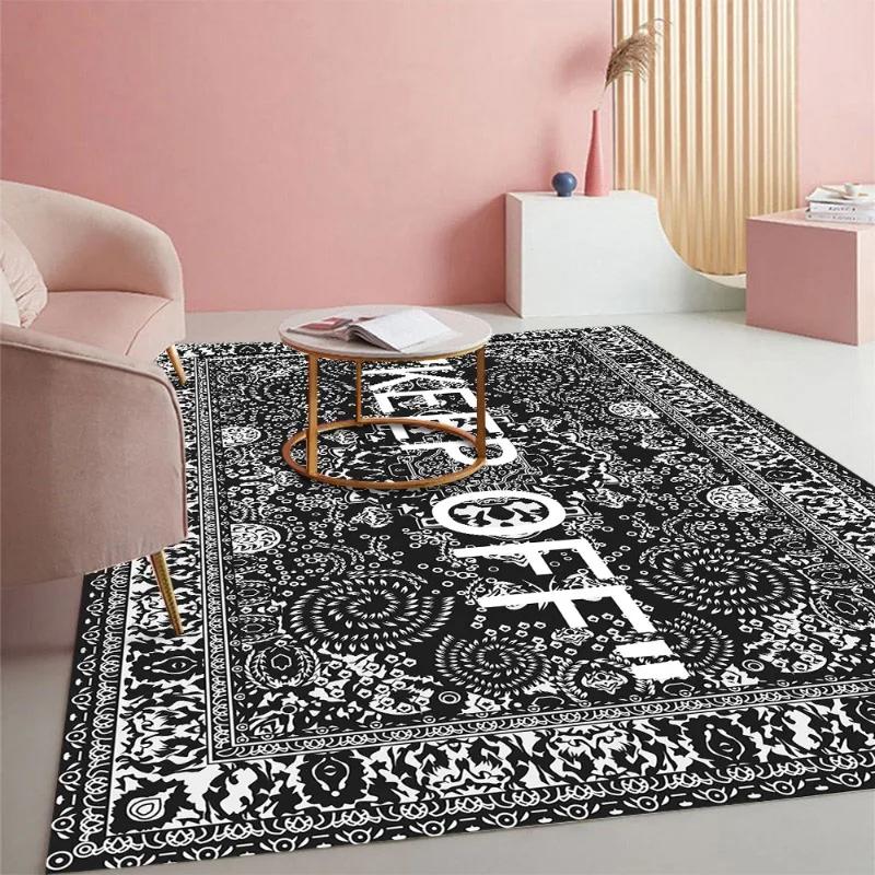 Non calpestare Tappeto Pavimento Comodo Antiscivolo Assorbente Macchie Resistente Zona Soggiorno Camera da Letto Tappeti Decorazione Casa