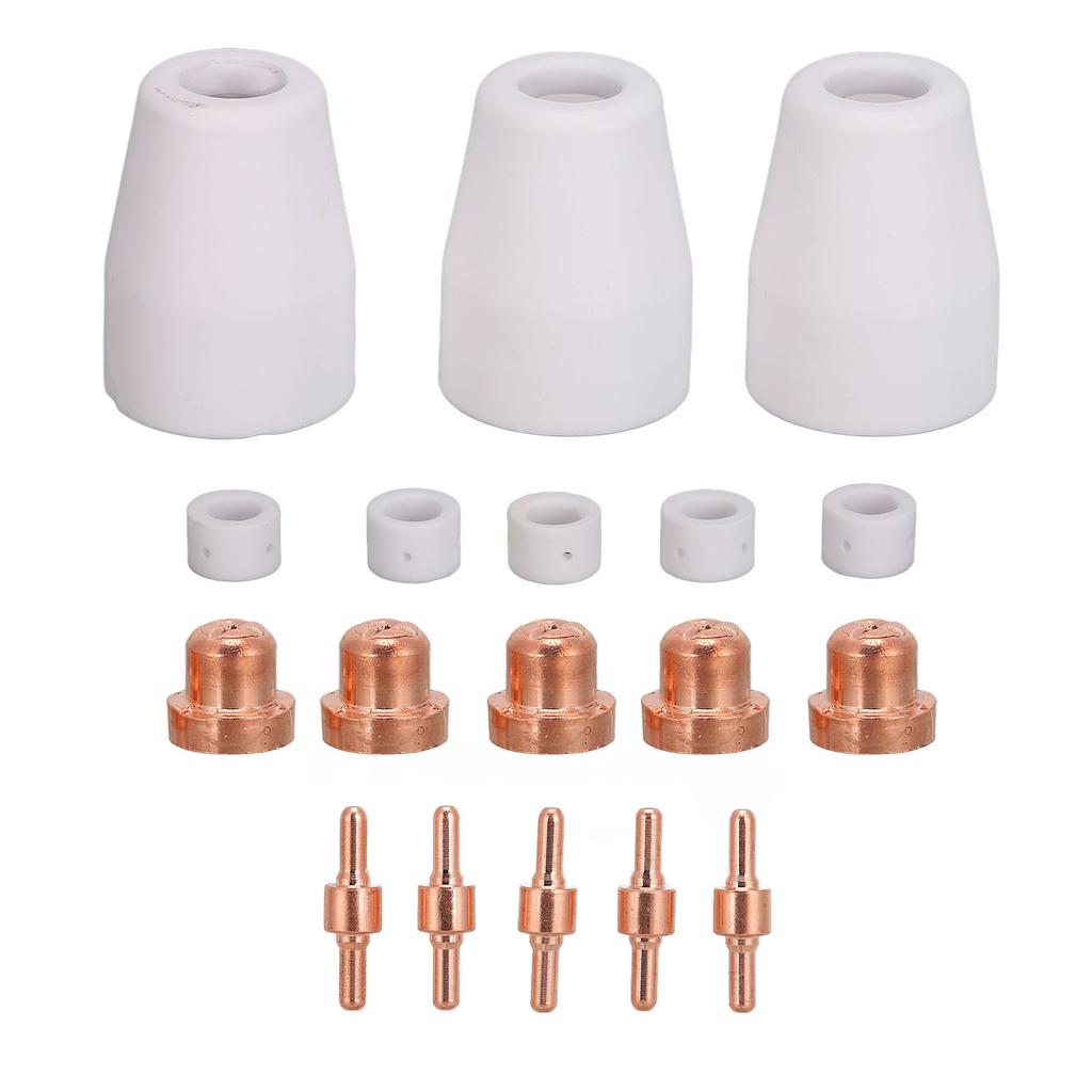 18pcs Plasma Cutter Consumables Lightweight Portable Plasma Cutting Machine Consumables for CUT?40