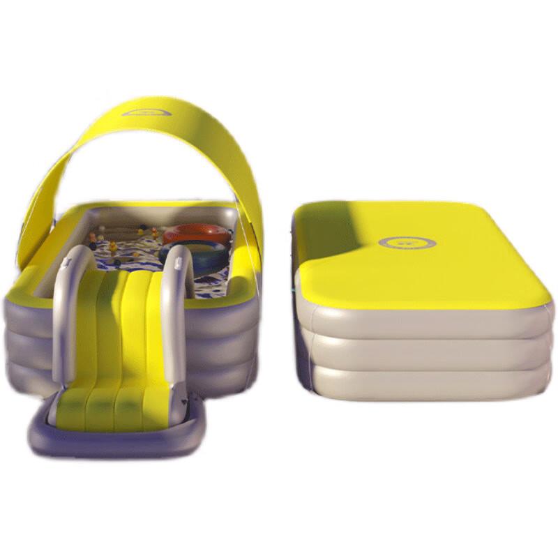 

Автоматический надувной детский бассейн WEZHO с навесом и горкой