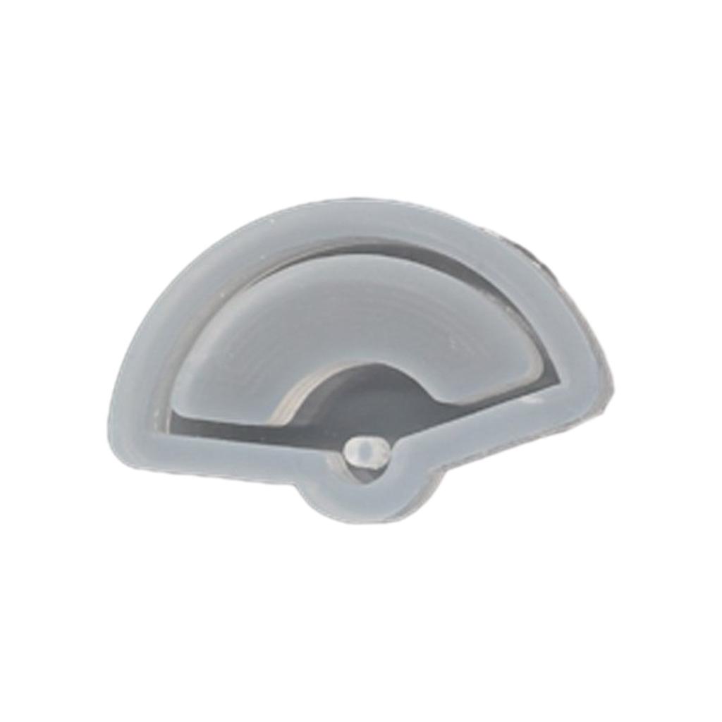 UV Resin Molds Fan Shaped Keychain Mould Vintage Fan Sand Moulds DIY Crafts Mold Silicone Material for DIY Hand-Making