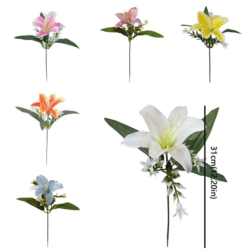 Real Touch Simulated Flower Handmade Silk Fake Bouquets Artificial Flower Branch  Window Display