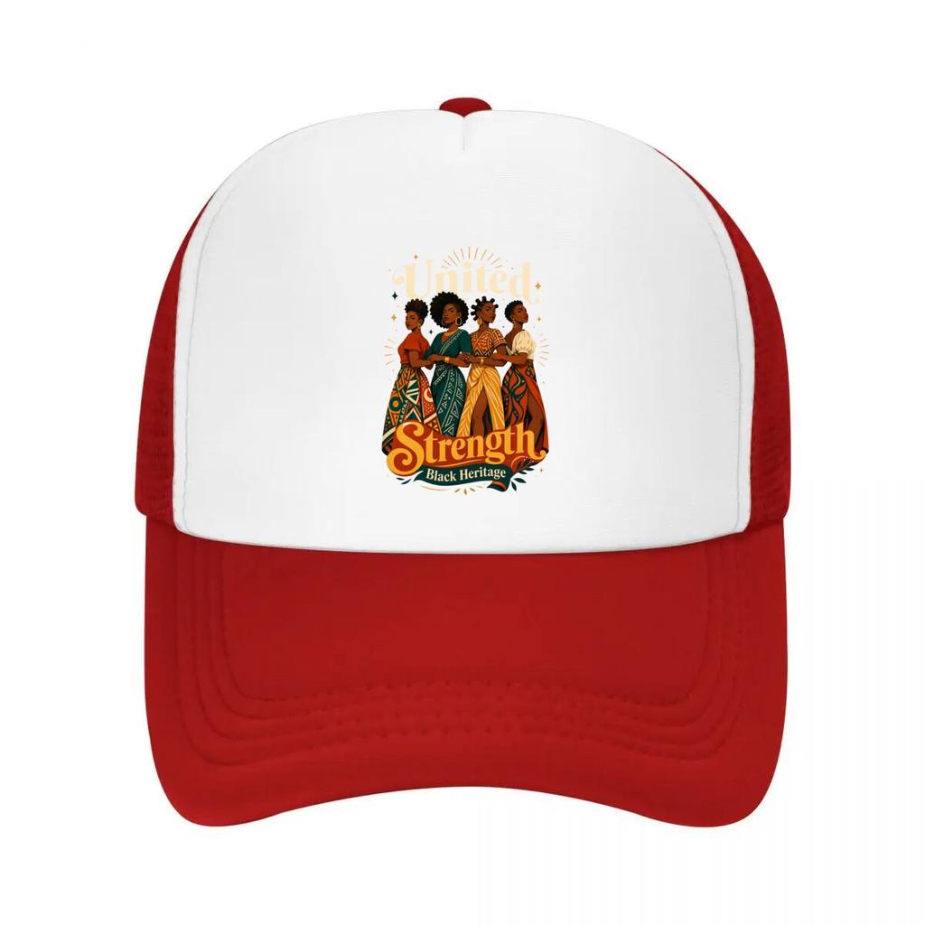 United Strength Black Heritage Siste Mesh Baseball Cap Casual Hat Outdoor For Womens Unisex FeUnisex