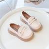 Children Performance Shoes Fashion Girls Leather Shoes for Party Wedding Slip-on Simple Kids Loafers All Match Spring Autumn